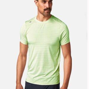 Rhone Swift Short Sleeve Men's Lightweight Running Tee In Tomatillo Size M